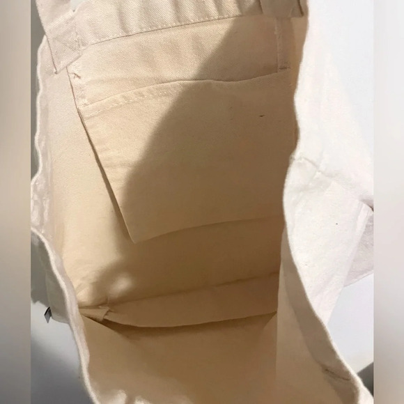 Canvas Tote Bags with Inner Pocket & Buckle Closure cotton polyester 12oz bag - Picture 4 of 4